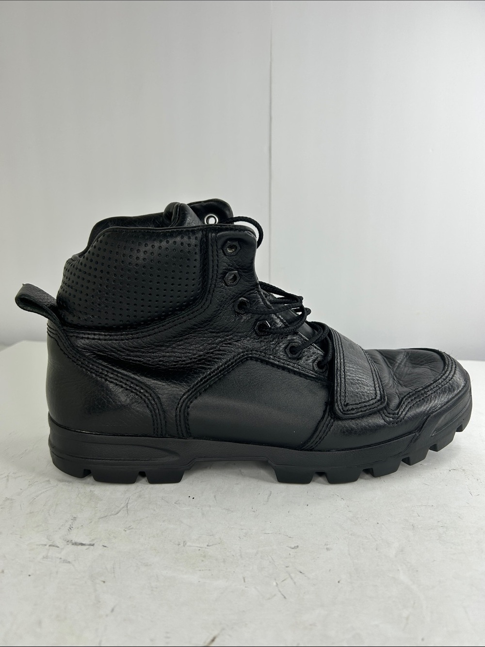 Creative Recreation Black Leather Tactical Ankle Boot